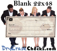 Blank Giant Check 22